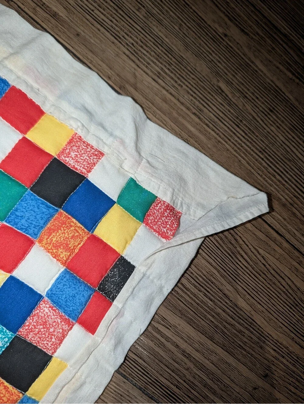 Vintage Handmade Quilted Clown and Animals Wall Hanging Quilt
